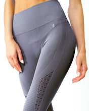 Load image into Gallery viewer, Mesh Seamless Legging With Ribbing Detail
