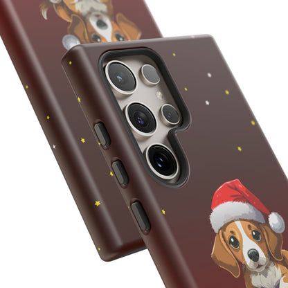 Festive Dog Phone Case - Happy Pawlidays Holiday Design