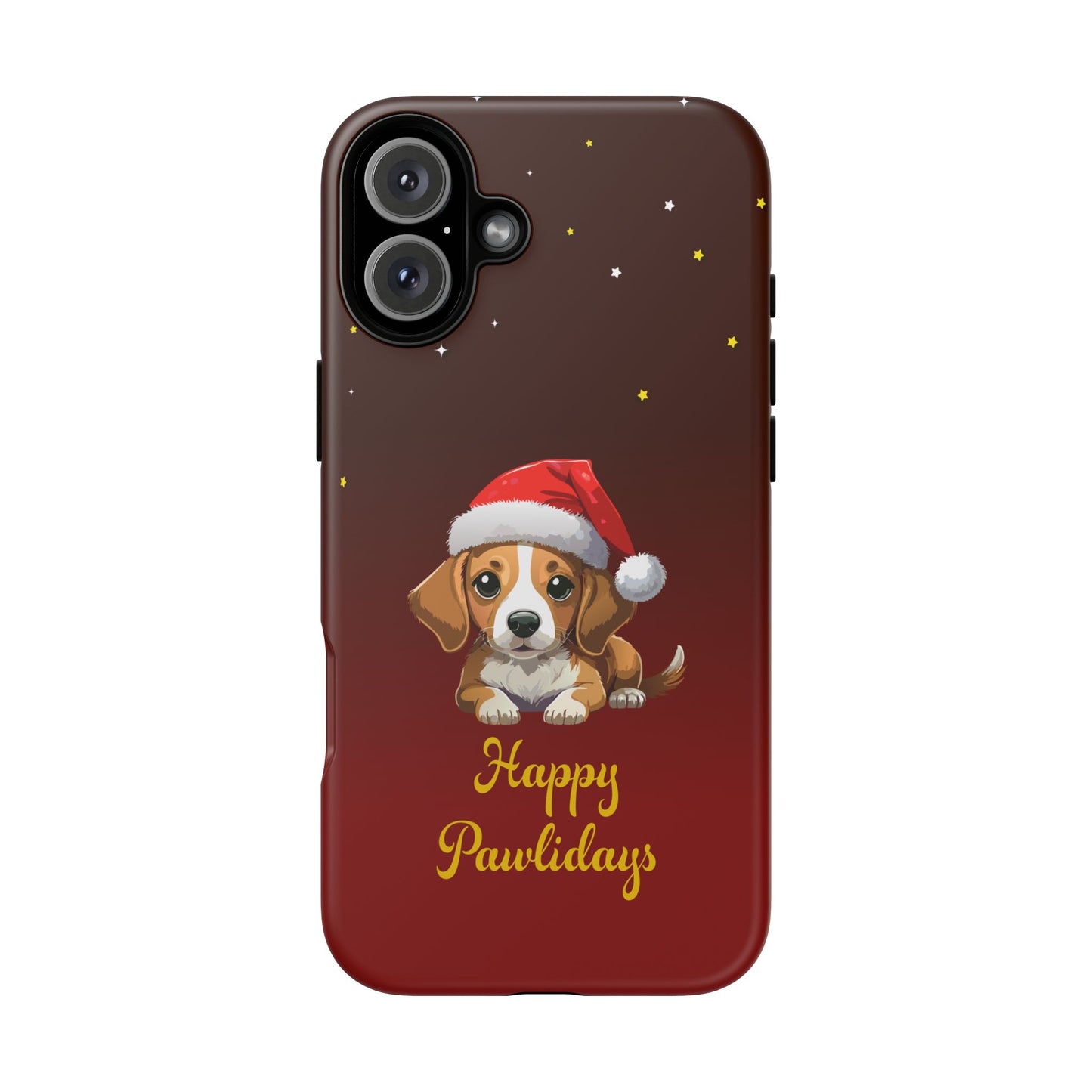 Festive Dog Phone Case - Happy Pawlidays Holiday Design