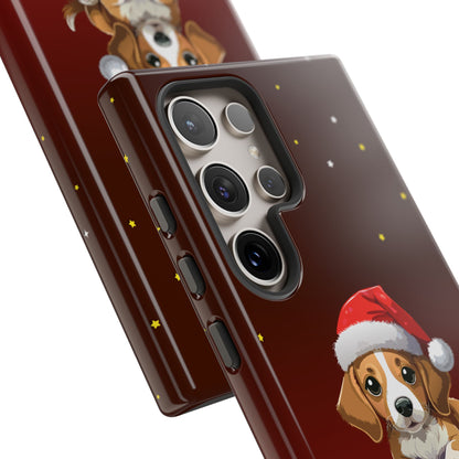 Festive Dog Phone Case - Happy Pawlidays Holiday Design