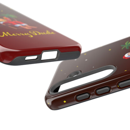 "Merry Dude" Santa on Beach Holiday Phone Case
