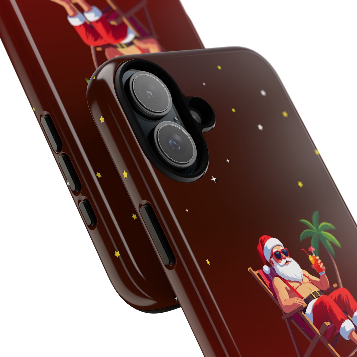 "Merry Dude" Santa on Beach Holiday Phone Case