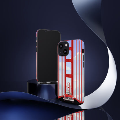 Golden Gate Vintage Car Phone Case — San Francisco Bridge Protective Cover