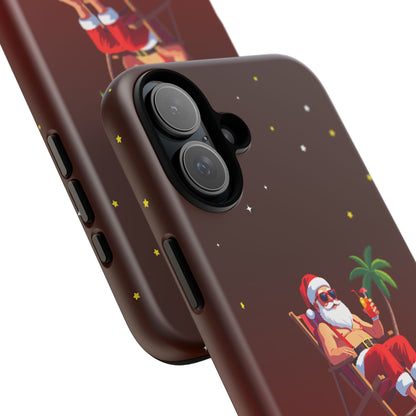 "Merry Dude" Santa on Beach Holiday Phone Case