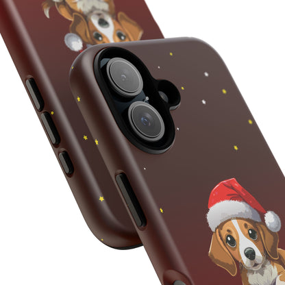 Festive Dog Phone Case - Happy Pawlidays Holiday Design
