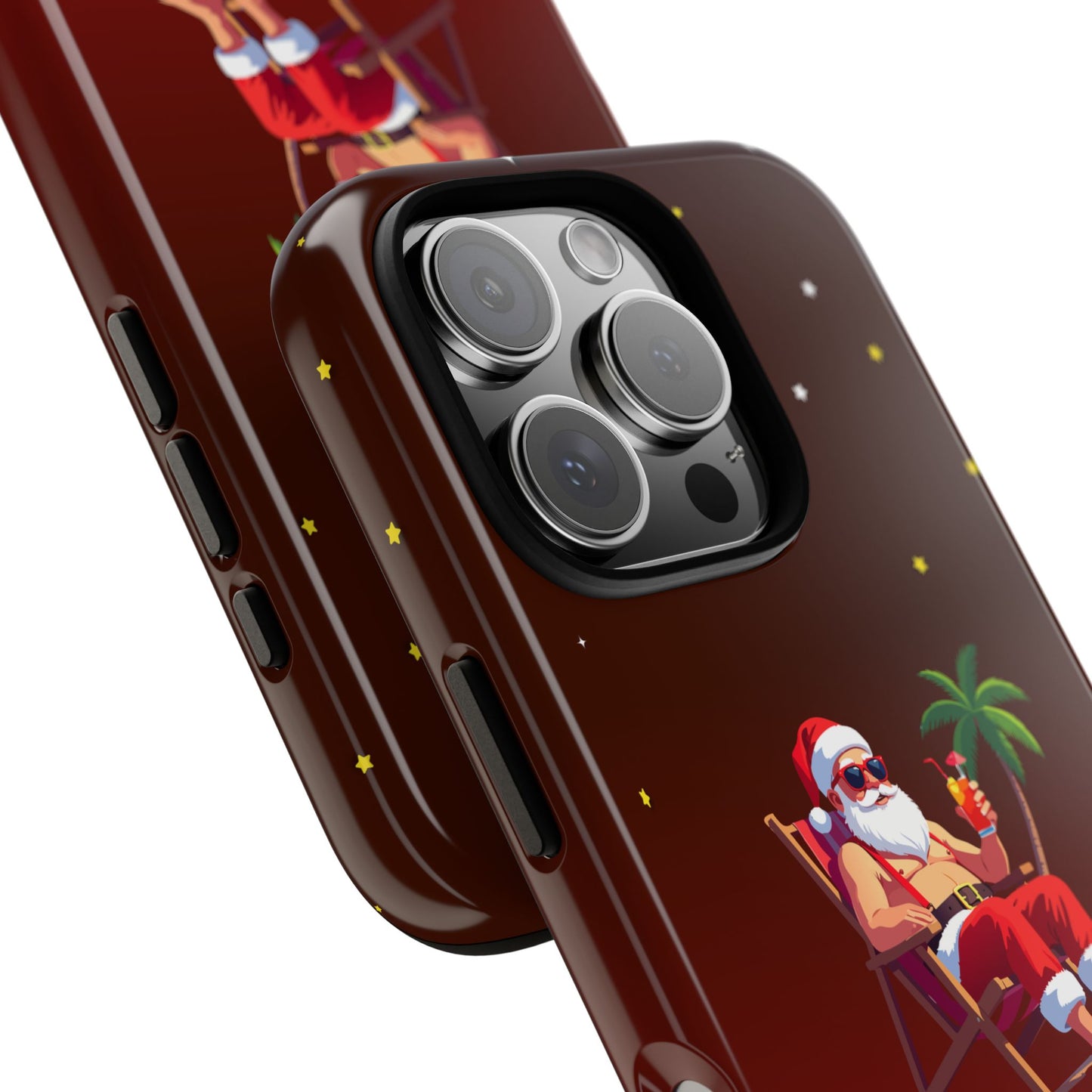 "Merry Dude" Santa on Beach Holiday Phone Case