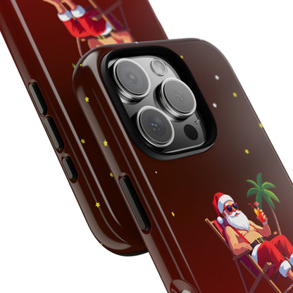 "Merry Dude" Santa on Beach Holiday Phone Case