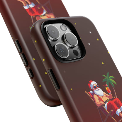 "Merry Dude" Santa on Beach Holiday Phone Case