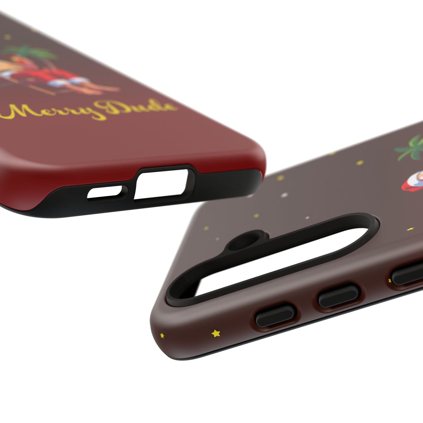 "Merry Dude" Santa on Beach Holiday Phone Case