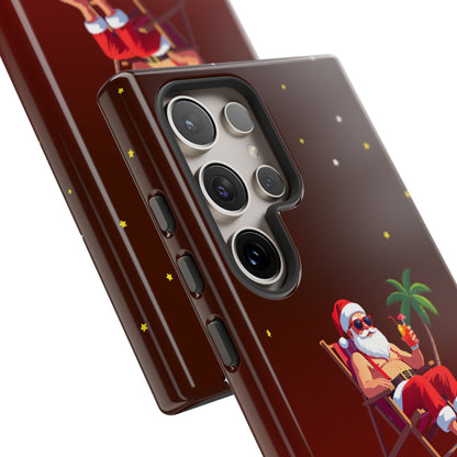 "Merry Dude" Santa on Beach Holiday Phone Case
