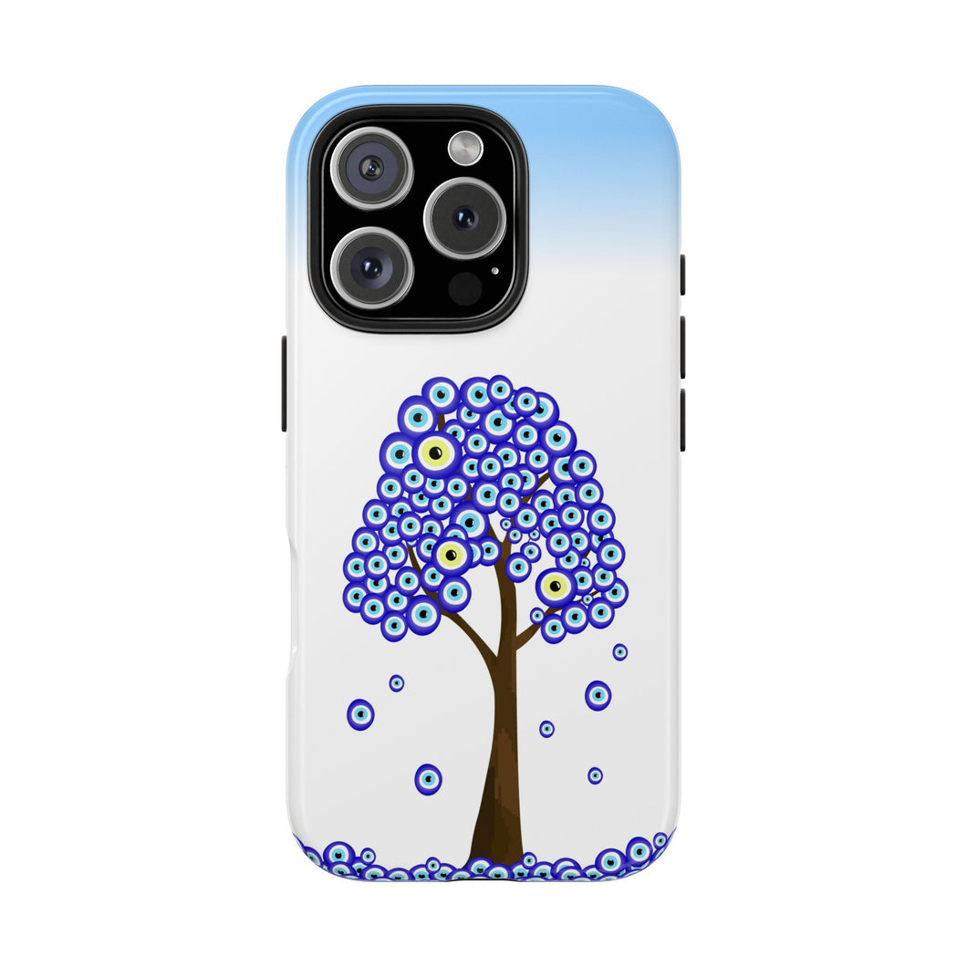 Evil Eye Tree, Tough Phone Case - Durable Design for Nature Lovers