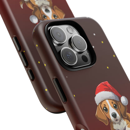 Festive Dog Phone Case - Happy Pawlidays Holiday Design