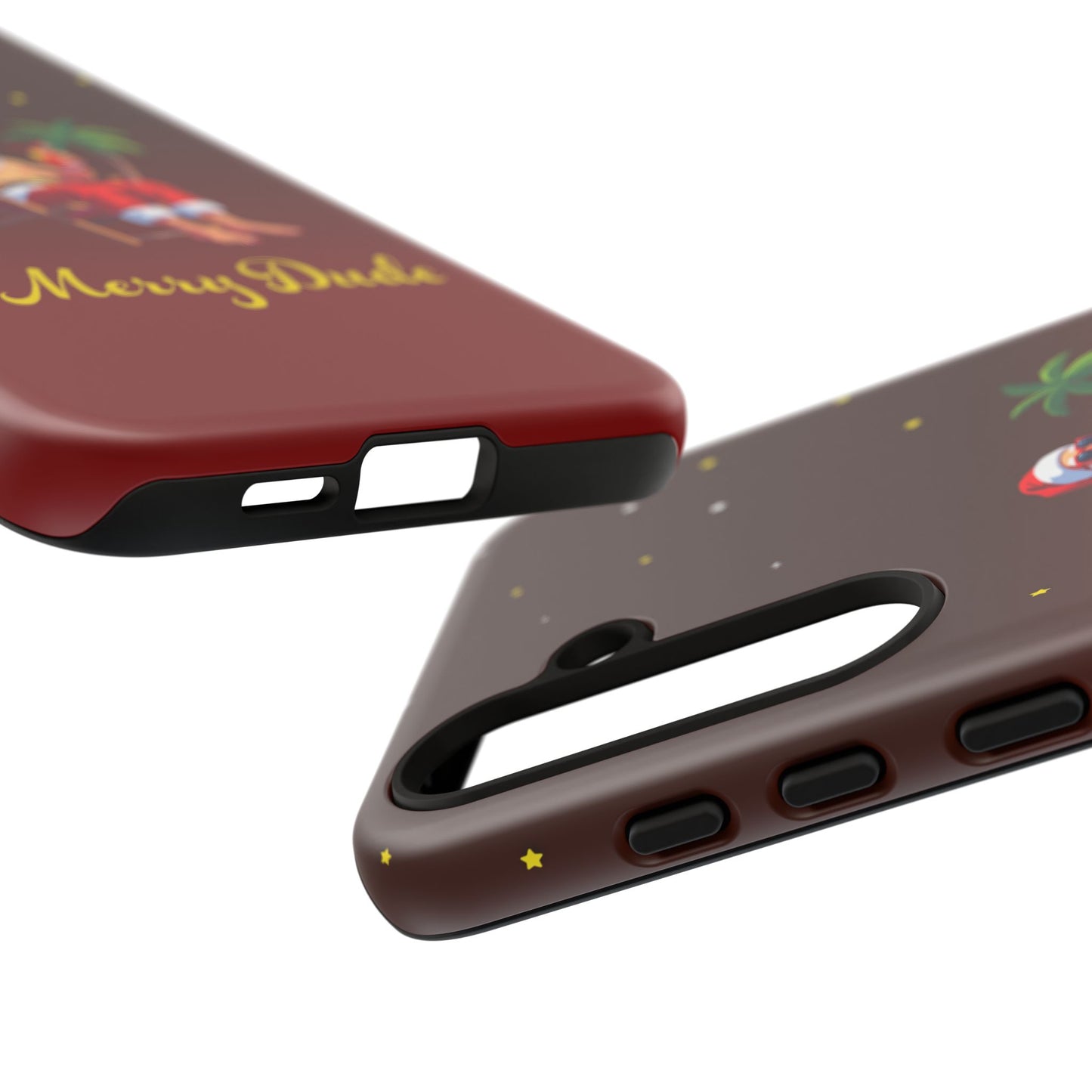 "Merry Dude" Santa on Beach Holiday Phone Case