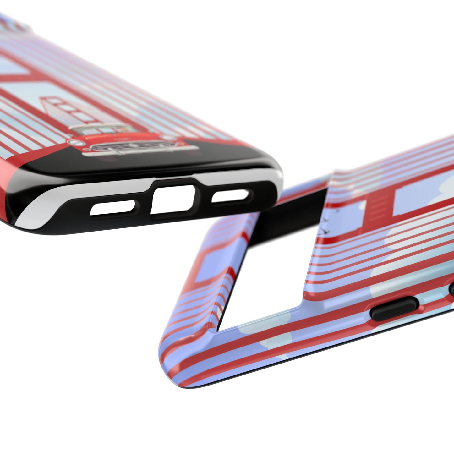 Golden Gate Vintage Car Phone Case — San Francisco Bridge Protective Cover