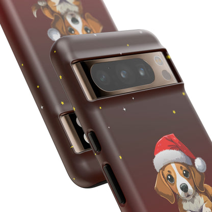 Festive Dog Phone Case - Happy Pawlidays Holiday Design