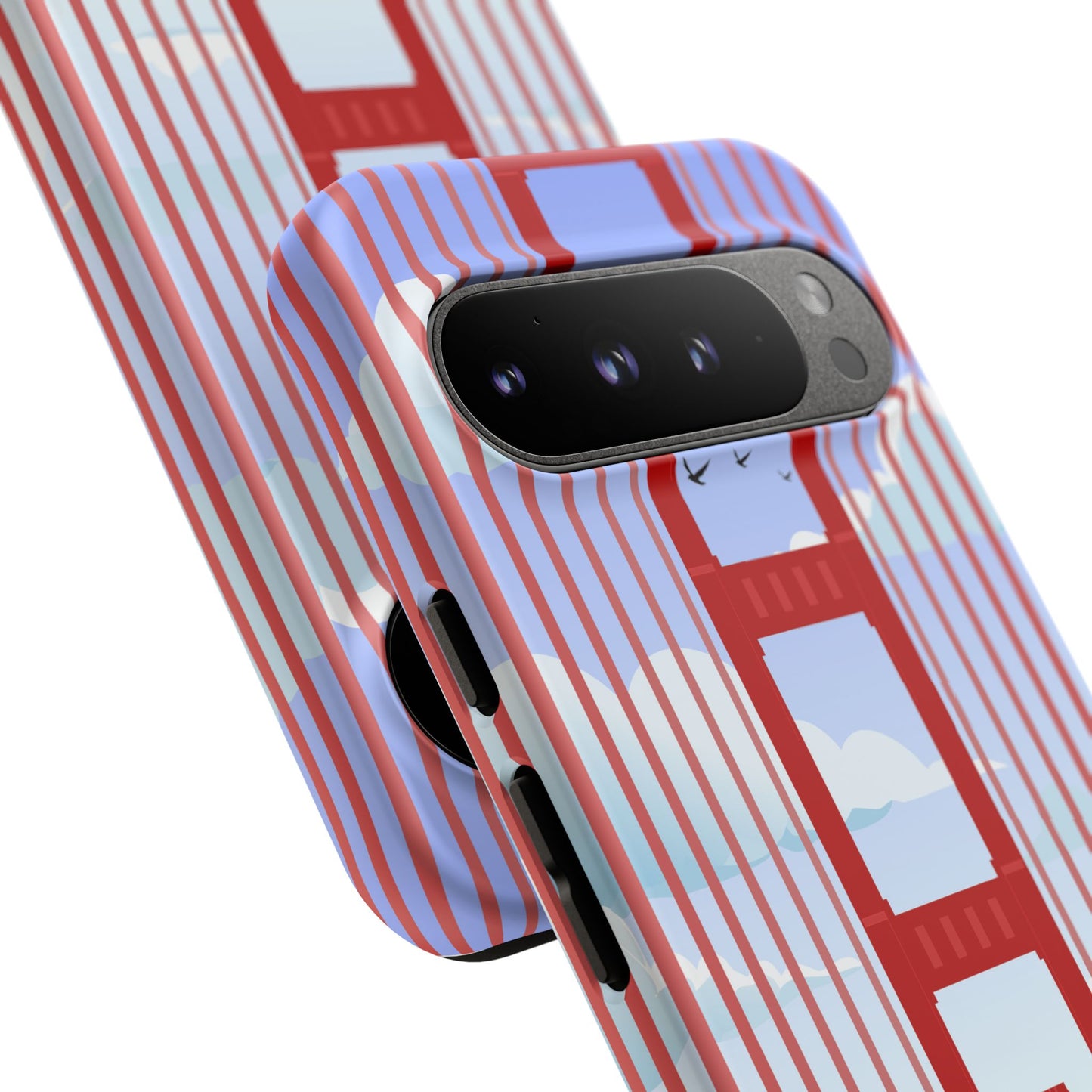 Golden Gate Vintage Car Phone Case — San Francisco Bridge Protective Cover