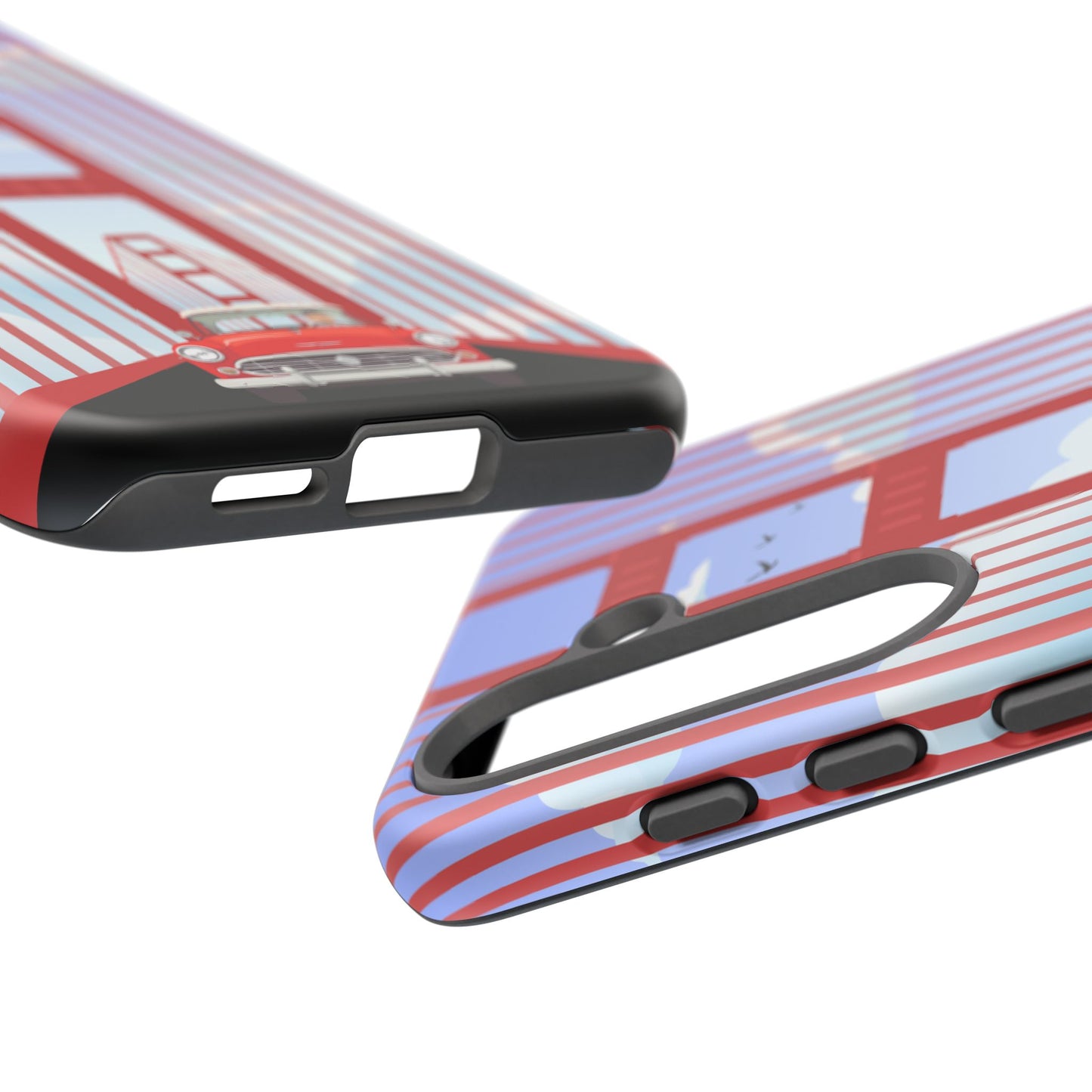 Golden Gate Vintage Car Phone Case — San Francisco Bridge Protective Cover