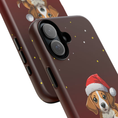 Festive Dog Phone Case - Happy Pawlidays Holiday Design
