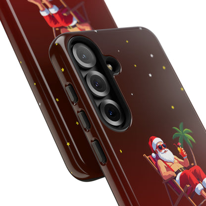 "Merry Dude" Santa on Beach Holiday Phone Case