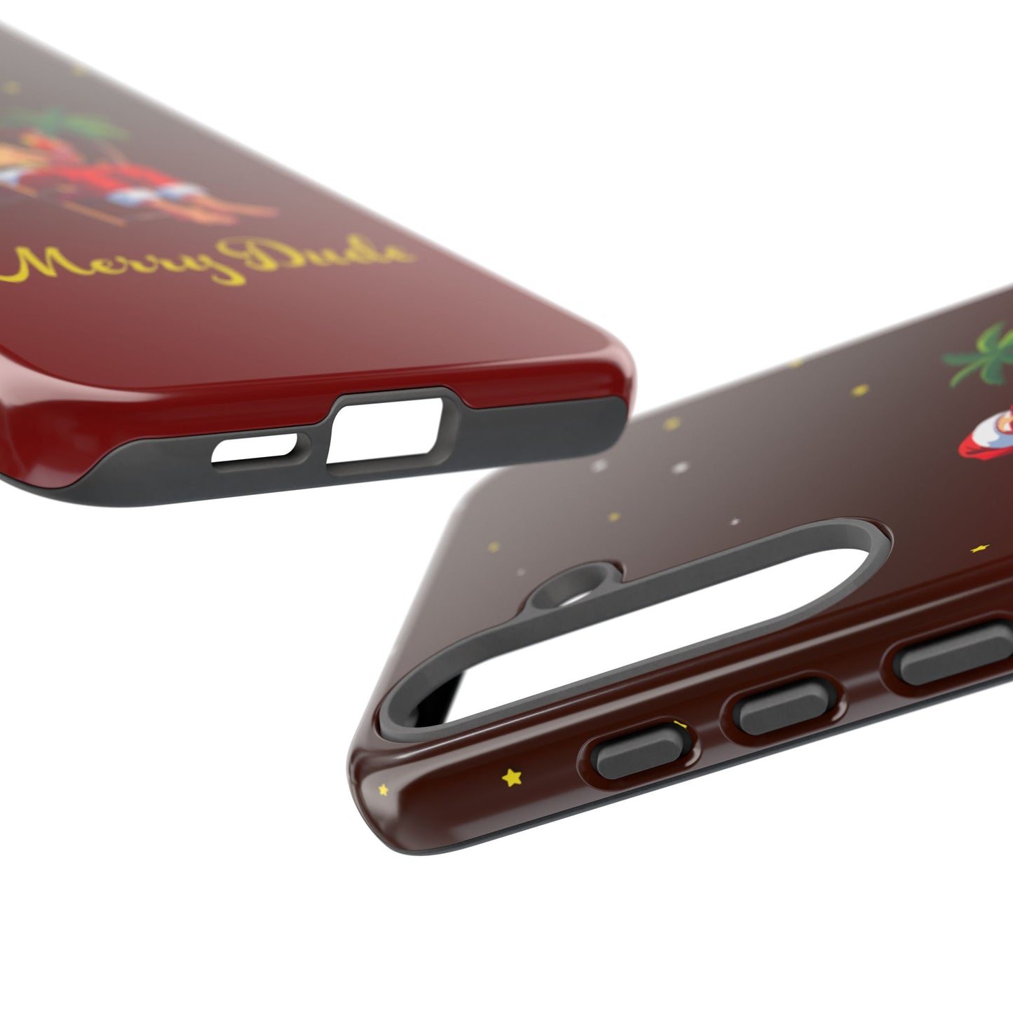 "Merry Dude" Santa on Beach Holiday Phone Case