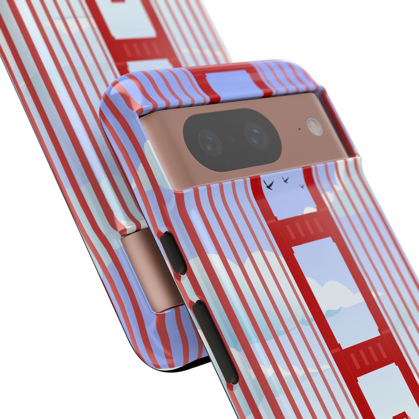 Golden Gate Vintage Car Phone Case — San Francisco Bridge Protective Cover