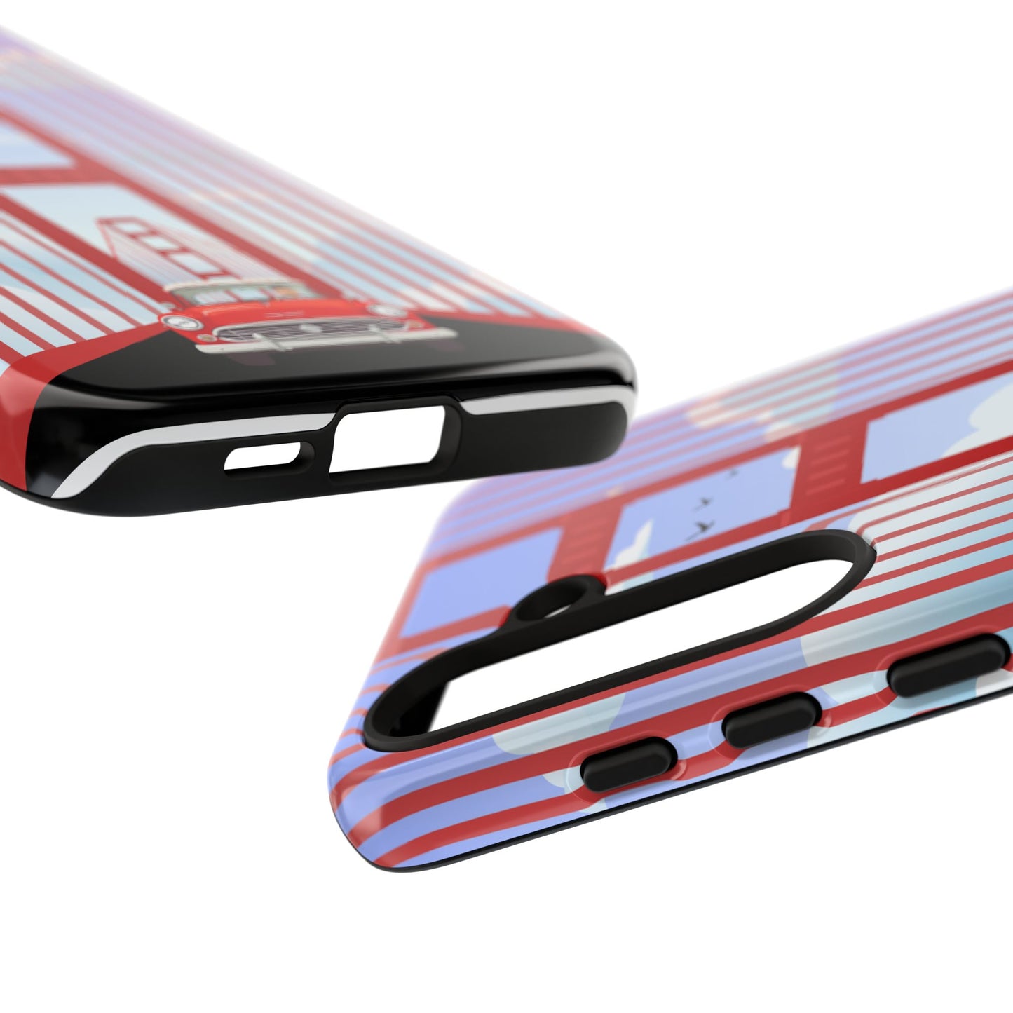 Golden Gate Vintage Car Phone Case — San Francisco Bridge Protective Cover