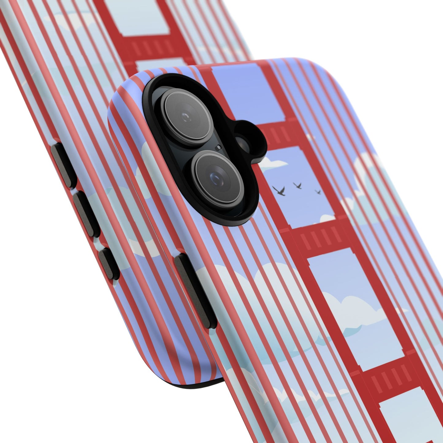 Golden Gate Vintage Car Phone Case — San Francisco Bridge Protective Cover