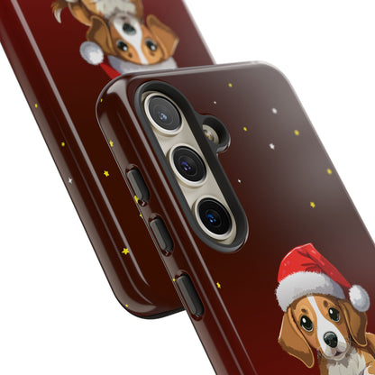 Festive Dog Phone Case - Happy Pawlidays Holiday Design