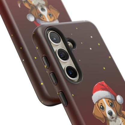 Festive Dog Phone Case - Happy Pawlidays Holiday Design