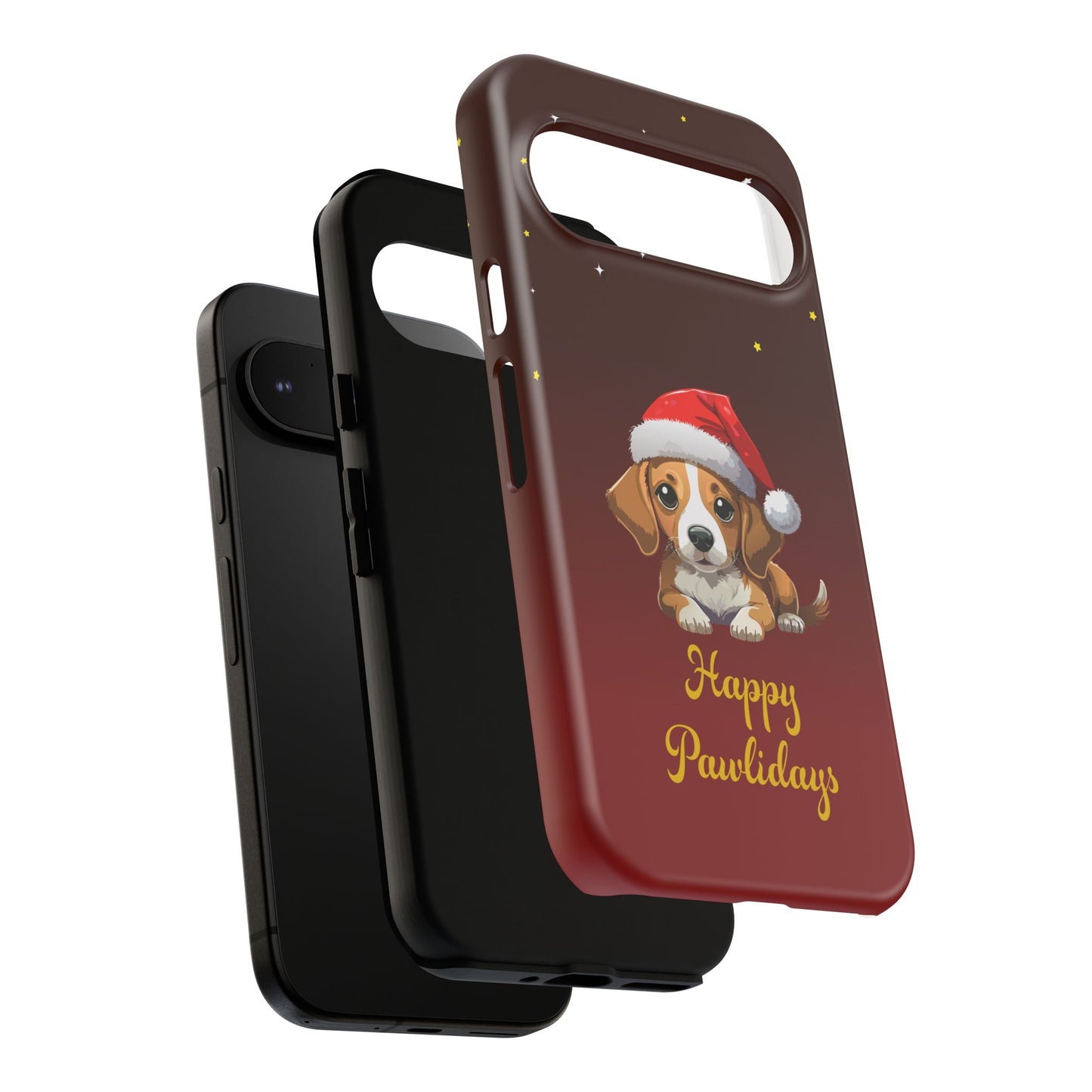 Festive Dog Phone Case - Happy Pawlidays Holiday Design