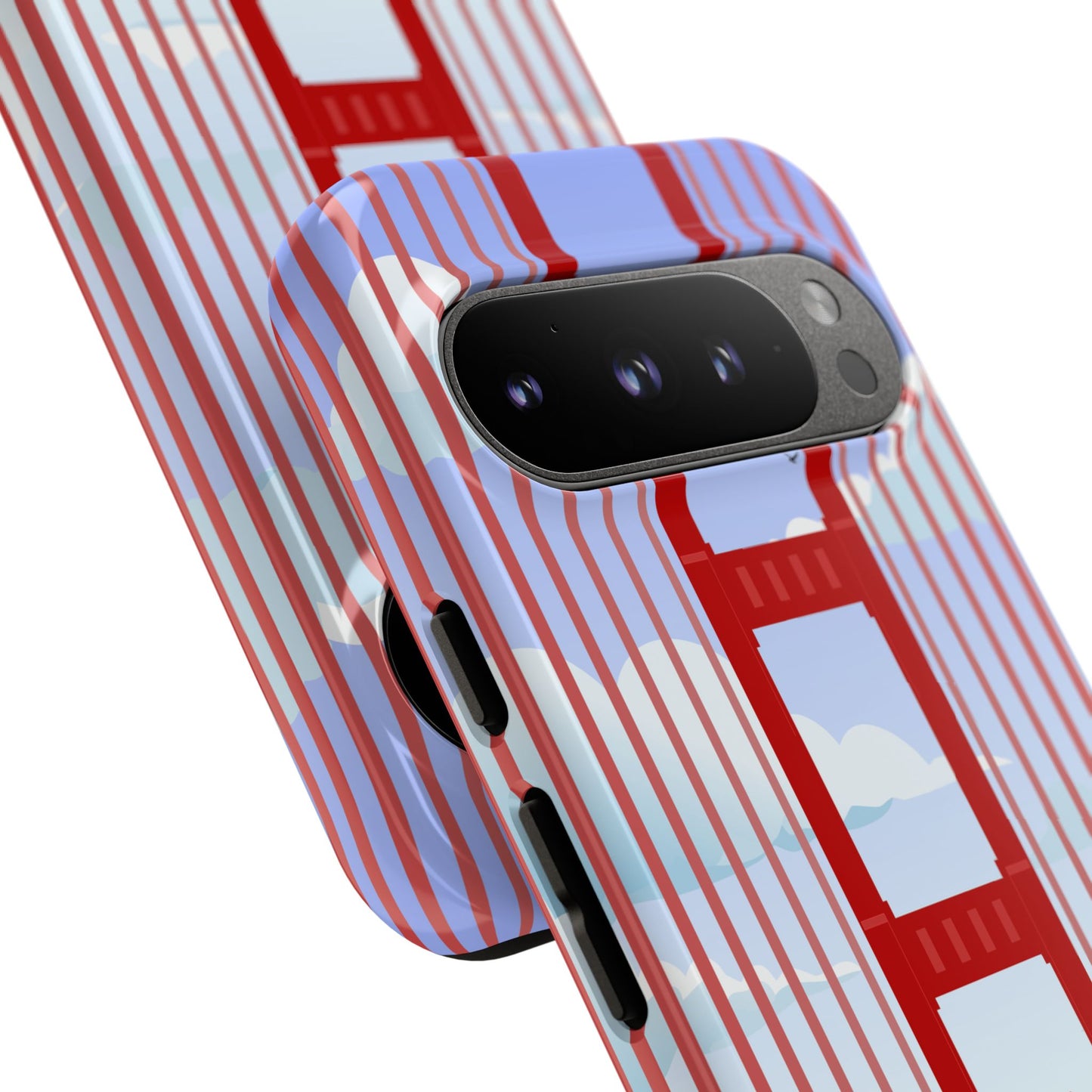 Golden Gate Vintage Car Phone Case — San Francisco Bridge Protective Cover