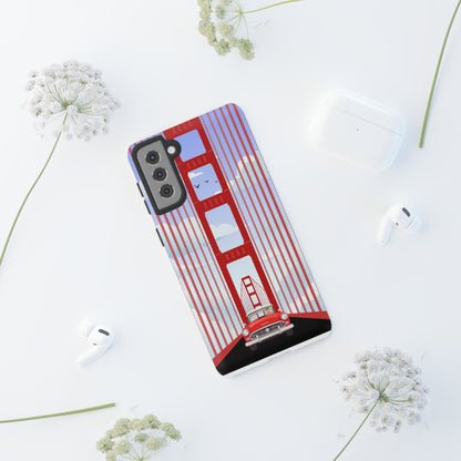Golden Gate Vintage Car Phone Case — San Francisco Bridge Protective Cover
