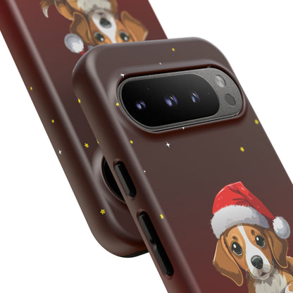 Festive Dog Phone Case - Happy Pawlidays Holiday Design
