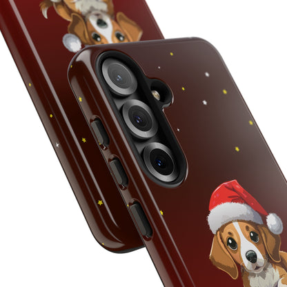 Festive Dog Phone Case - Happy Pawlidays Holiday Design