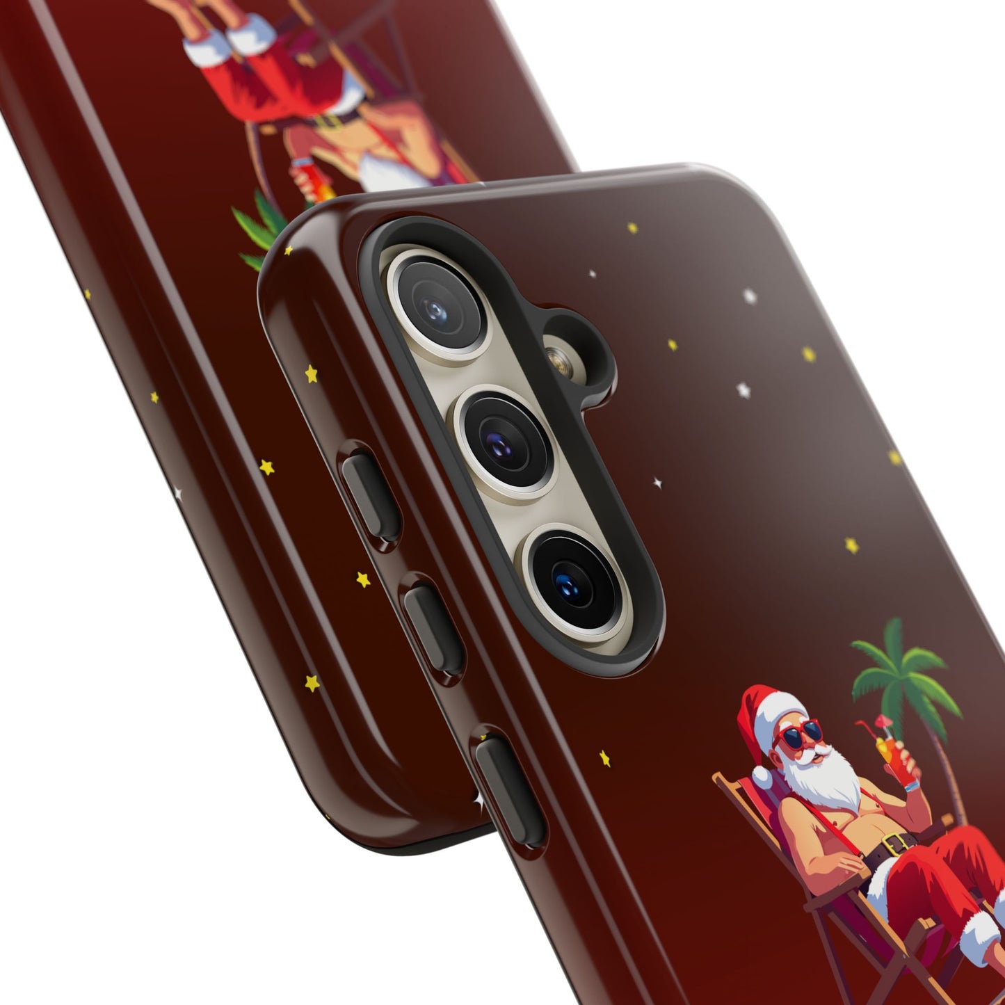 "Merry Dude" Santa on Beach Holiday Phone Case