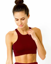 Load image into Gallery viewer, Ashton Sports Bra - Maroon
