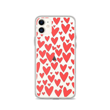 Load image into Gallery viewer, Field of Hearts, Clear Case for iPhone®
