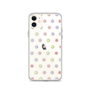 Colorful Dots, Clear Case for iPhone®