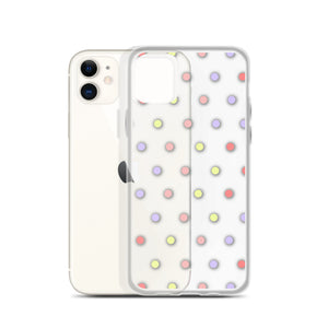 Colorful Dots, Clear Case for iPhone®