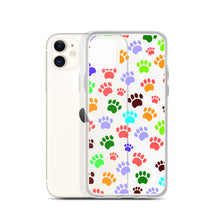 Load image into Gallery viewer, Paw Prints, Clear Case for iPhone®
