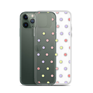 Colorful Dots, Clear Case for iPhone®