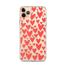 Load image into Gallery viewer, Field of Hearts, Clear Case for iPhone®
