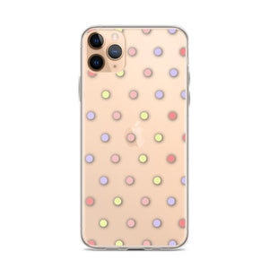 Colorful Dots, Clear Case for iPhone®