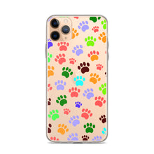 Load image into Gallery viewer, Paw Prints, Clear Case for iPhone®
