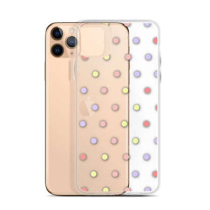 Colorful Dots, Clear Case for iPhone®