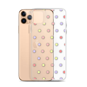 Colorful Dots, Clear Case for iPhone®