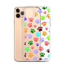 Load image into Gallery viewer, Paw Prints, Clear Case for iPhone®
