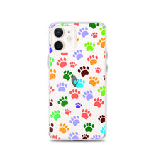 Load image into Gallery viewer, Paw Prints, Clear Case for iPhone®
