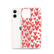 Load image into Gallery viewer, Field of Hearts, Clear Case for iPhone®
