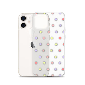 Colorful Dots, Clear Case for iPhone®